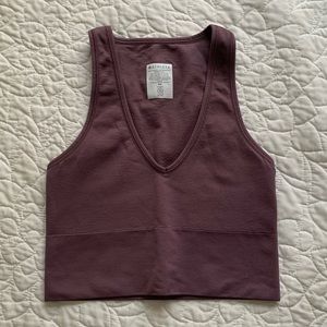 Athleta Aurora Seamless Cropped Rib Tank